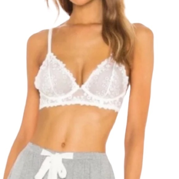 Free People Veronica Underwire Bra White 32C - Picture 2 of 12